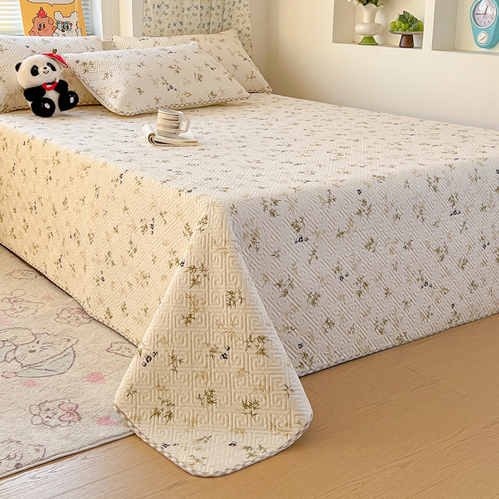 91家纺网 家纺一手货源 找家纺 羽爱家纺 2025新款A类全棉印花水洗床盖三件套系列 熊猫林