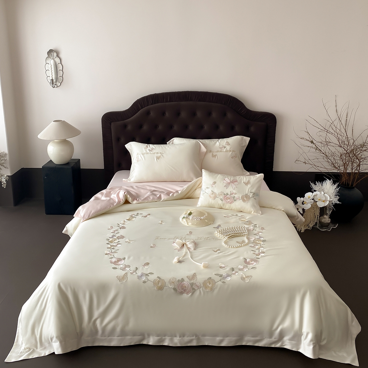 91家纺网 家纺一手货源 找家纺 （总）佳汐蓝家纺 2025新款天丝棉磨毛四件套-花序