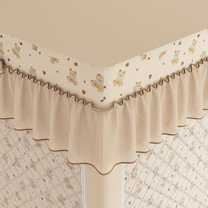 91家纺网 家纺一手货源 找家纺 （总）锦逸家居 2025新款遮光防蚊坐床蚊帐加厚保暖夹棉蚊帐