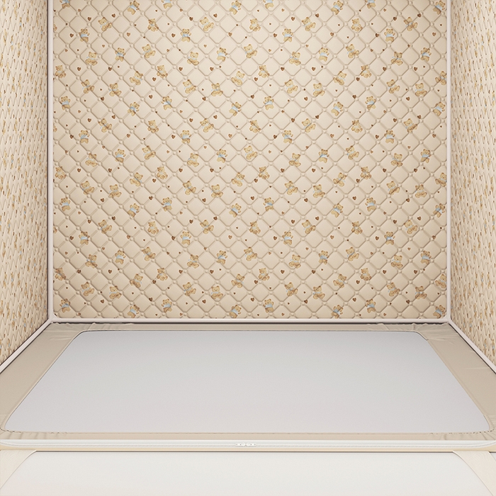 91家纺网 家纺一手货源 找家纺 锦逸家居 2025新款遮光防蚊坐床蚊帐加厚保暖夹棉蚊帐 萌萌熊