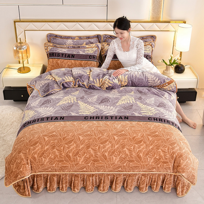 91家纺网 家纺一手货源 找家纺 （总）硕喜 2025新款学生宿舍床系列牛奶绒学生三件套