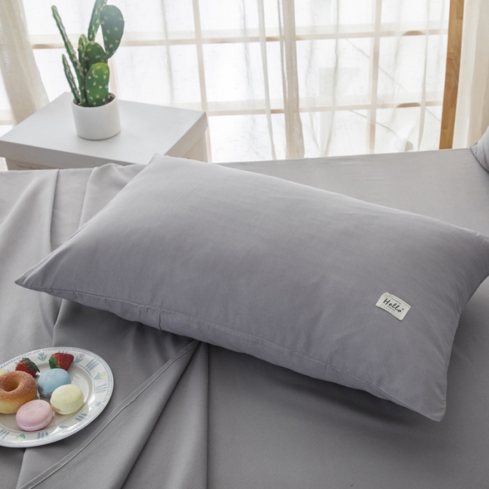 91家纺网 家纺一手货源 找家纺 （总）赫然家纺 2025新款纯色磨毛系列单枕套