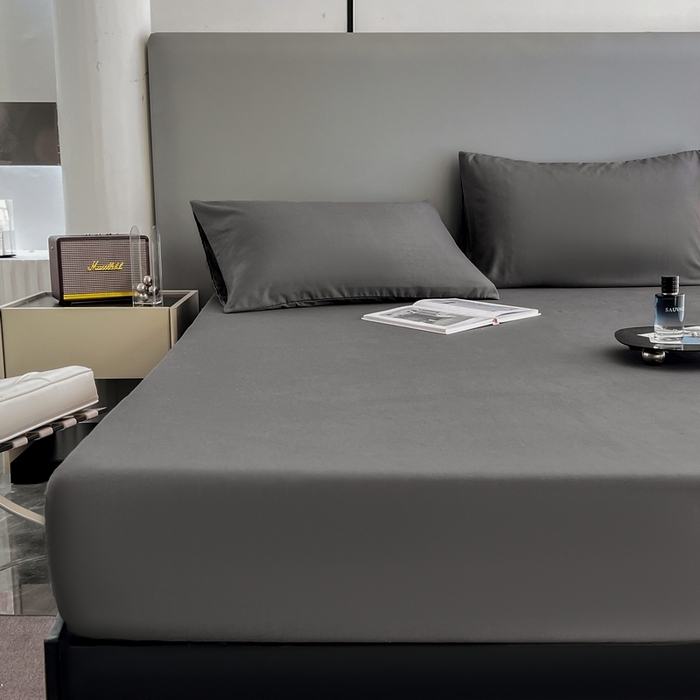 91家纺网 家纺一手货源 找家纺 赫然家纺 2026新款纯色磨毛系列单枕套 深灰