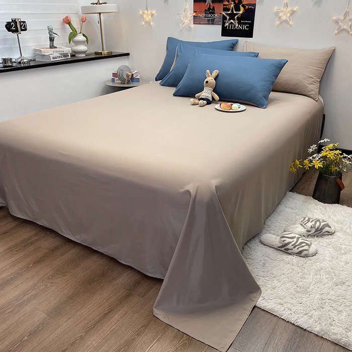 91家纺网 家纺一手货源 找家纺 赫然家纺 2026新款纯色磨毛系列单枕套 天蓝