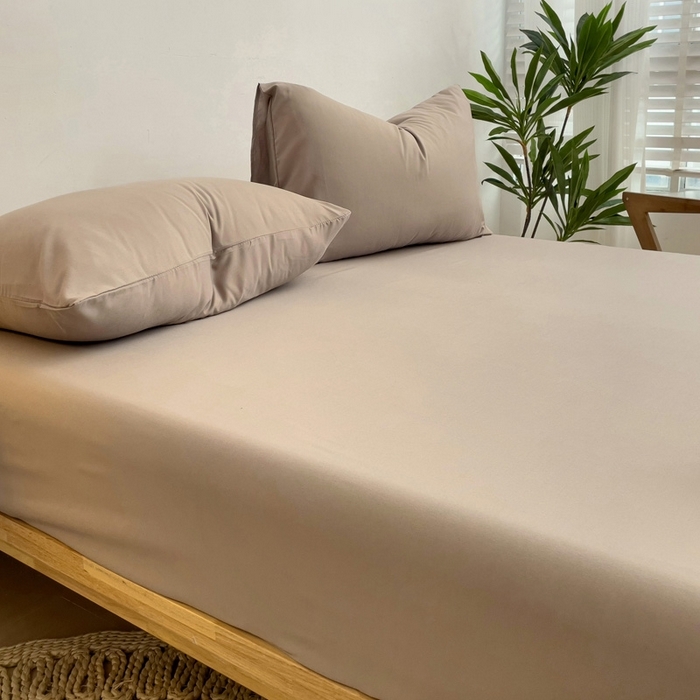 91家纺网 家纺一手货源 找家纺 赫然家纺 2026新款纯色磨毛系列单枕套 驼色