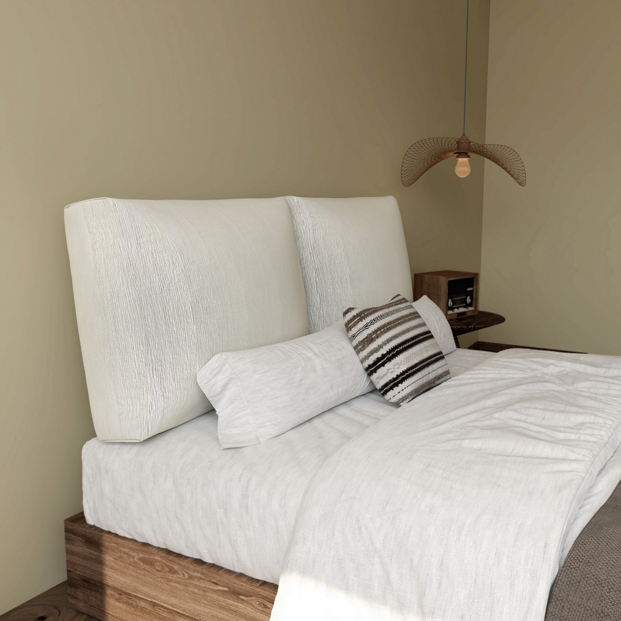 91家纺网 家纺一手货源 找家纺 （总）美达人 2025新款亲肤立体雪尼尔可拆卸靠背