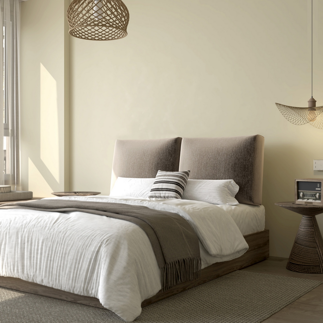 91家纺网 家纺一手货源 找家纺 美达人 2025新款亲肤立体雪尼尔可拆卸靠背 立体雪尼尔-咖色