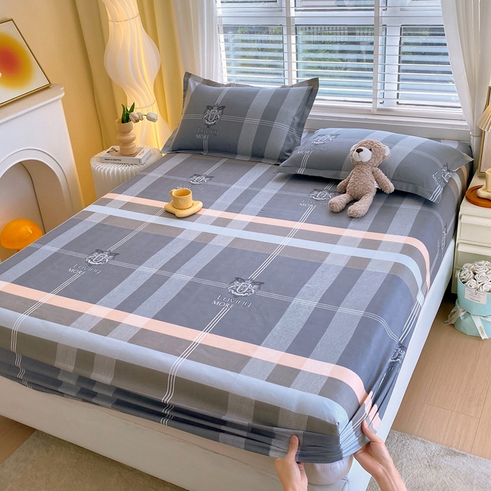 91家纺网 家纺一手货源 找家纺 （总）金丝兔 2025新款植物羊绒磨毛单床笠三件套