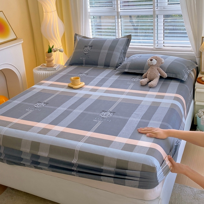 91家纺网 家纺一手货源 找家纺 （总）金丝兔 2025新款植物羊绒磨毛单床笠三件套