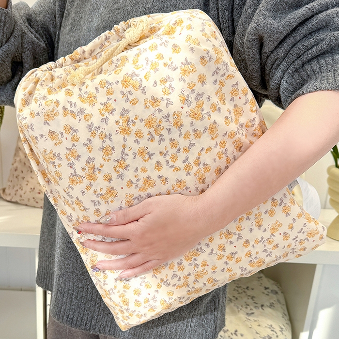 91家纺网 家纺一手货源 找家纺 竹合家纺 2026新款春款A类古法水洗仿棉云感棉小布袋四件套 阳光花园