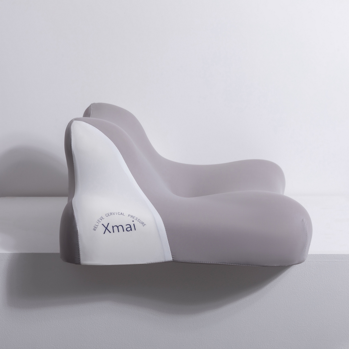 91家纺网 家纺一手货源 找家纺 美物匠 2025新款亲肤趴睡枕枕头枕芯四季款-银雪灰