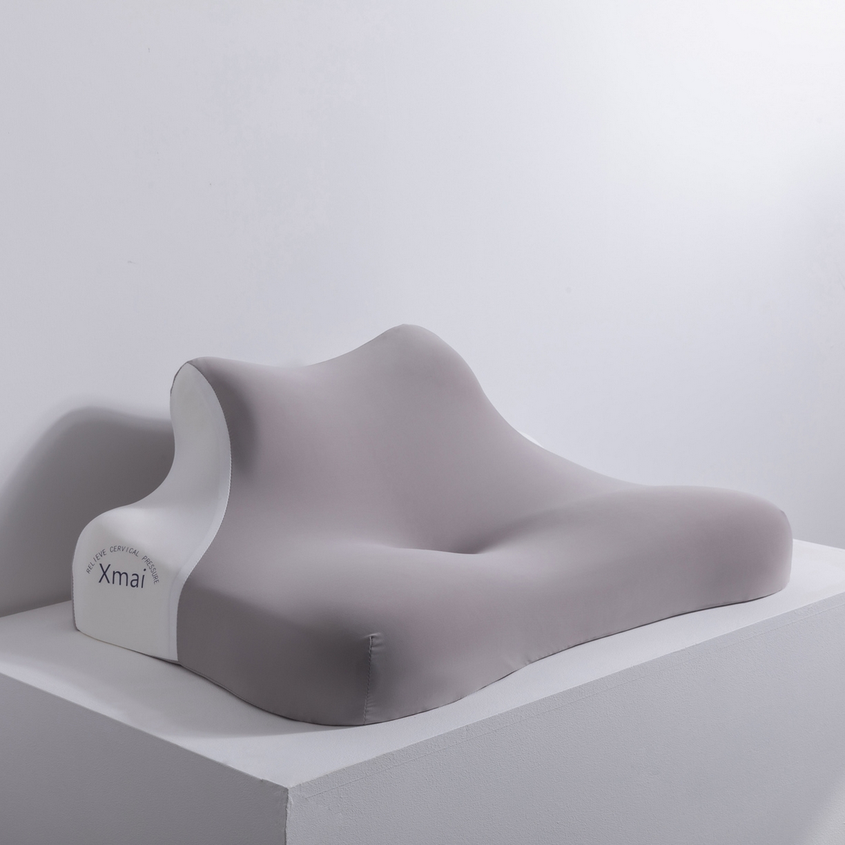 91家纺网 家纺一手货源 找家纺 美物匠 2025新款亲肤趴睡枕枕头枕芯四季款-银雪灰