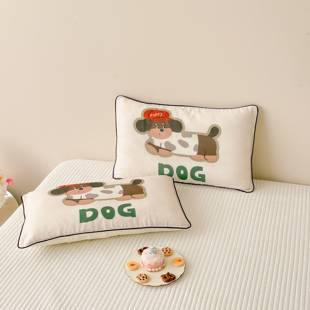 91家纺网 家纺一手货源 找家纺 （总）呗旺鹿 2025新款A类全棉双层纱单枕套儿童枕头套