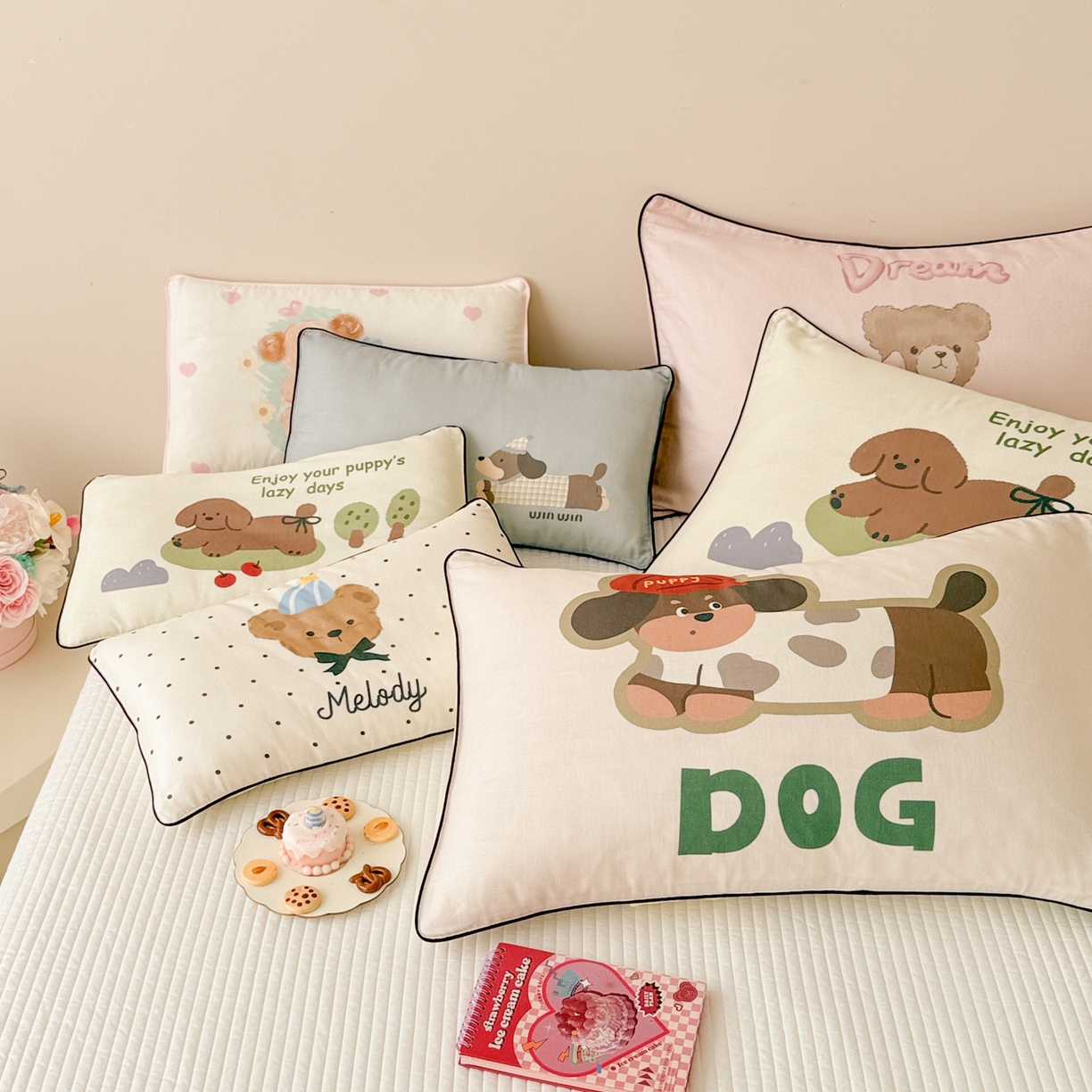 91家纺网 家纺一手货源 找家纺 （总）呗旺鹿 2025新款全棉纯棉有氧双层纱圣诞气氛款四件套