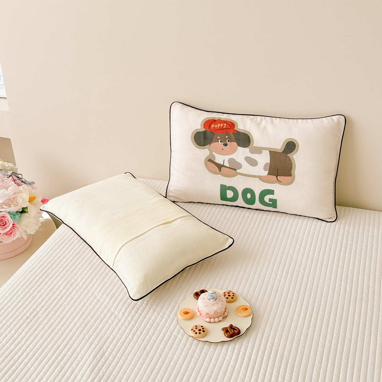 91家纺网 家纺一手货源 找家纺 呗旺鹿 2025新款A类全棉双层纱单枕套儿童枕头套 小红帽