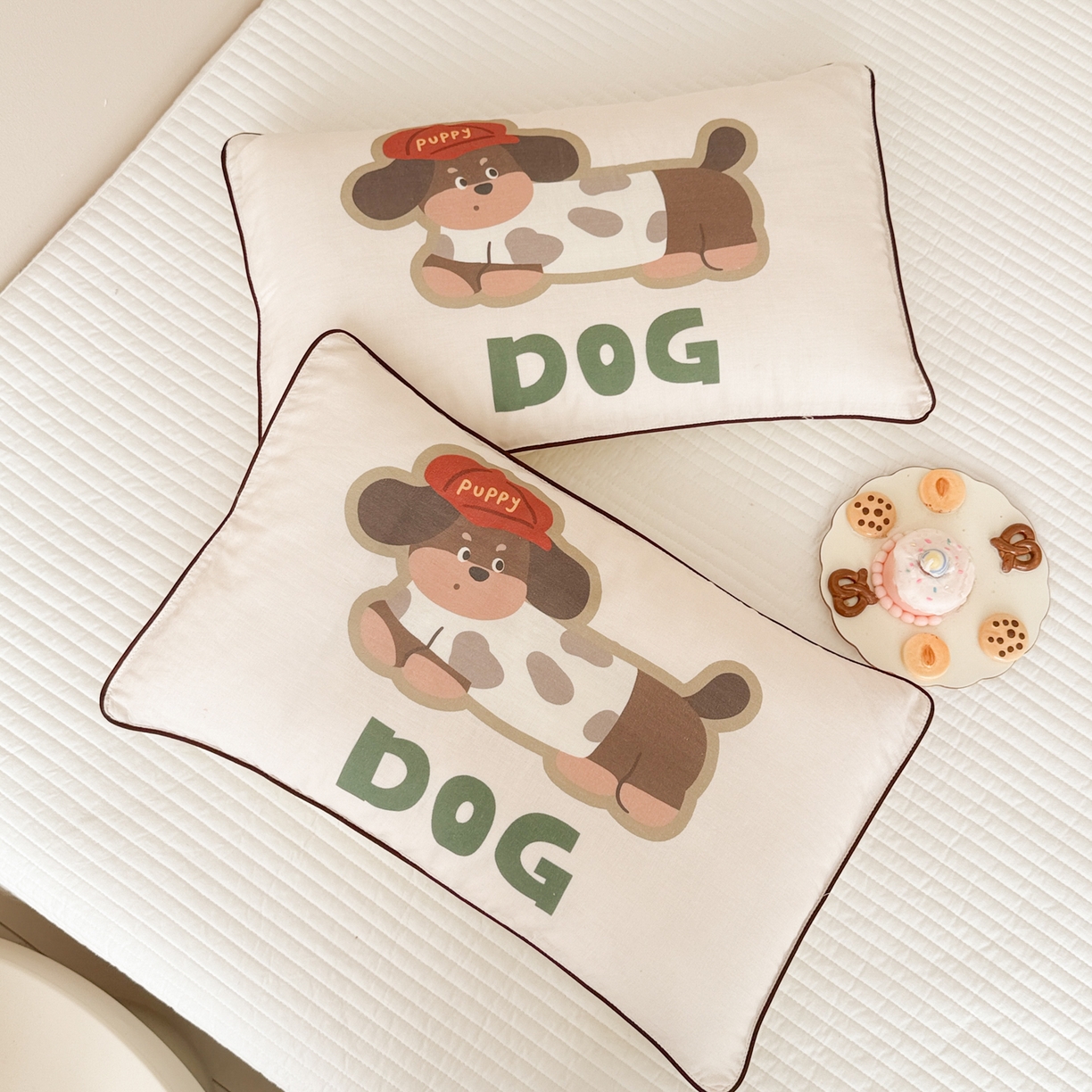 91家纺网 家纺一手货源 找家纺 呗旺鹿 2025新款A类全棉双层纱单枕套儿童枕头套 小红帽