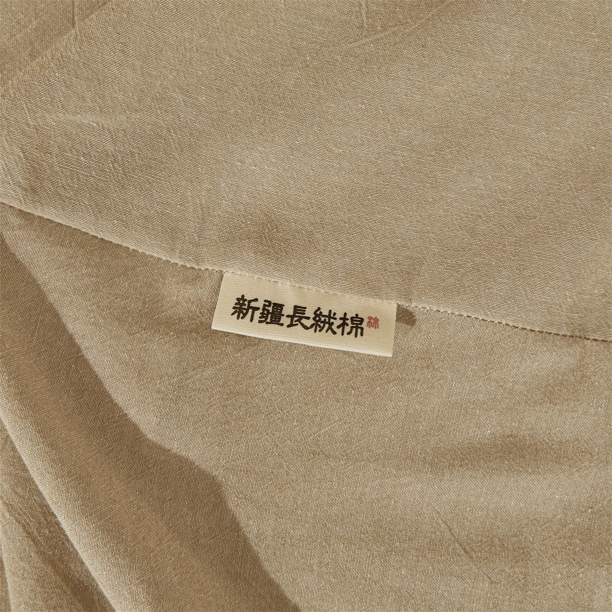 91家纺网 家纺一手货源 找家纺 优眠坊 2026新款全棉色织水洗纯色条格纯棉单层床笠床垫保护套 拾忆-浅咖