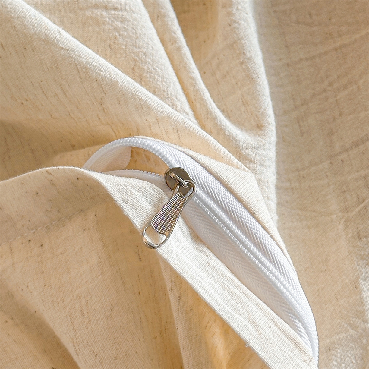 91家纺网 家纺一手货源 找家纺 （总）笙意家纺 2025新款A类全棉棉麻织带款四件套