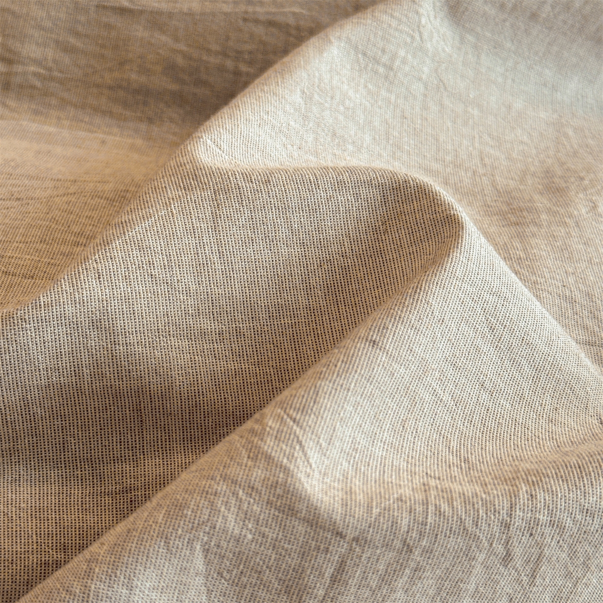 91家纺网 家纺一手货源 找家纺 笙意家纺 2025新款A类全棉棉麻织带款四件套 织带款-卡其