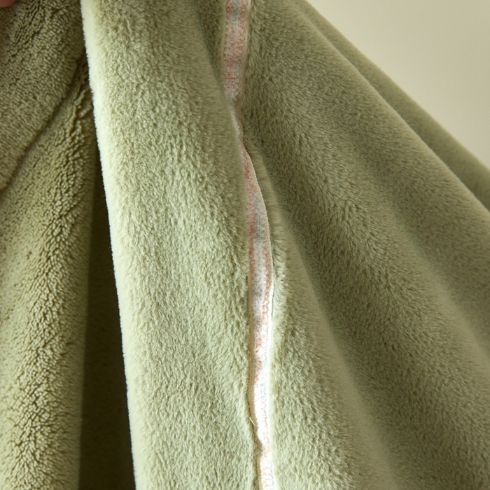 91家纺网 家纺一手货源 找家纺 佑先生 2025新款高克重加厚仿兔毛绒四件套 兔毛绒加厚四件套-苍霞绿