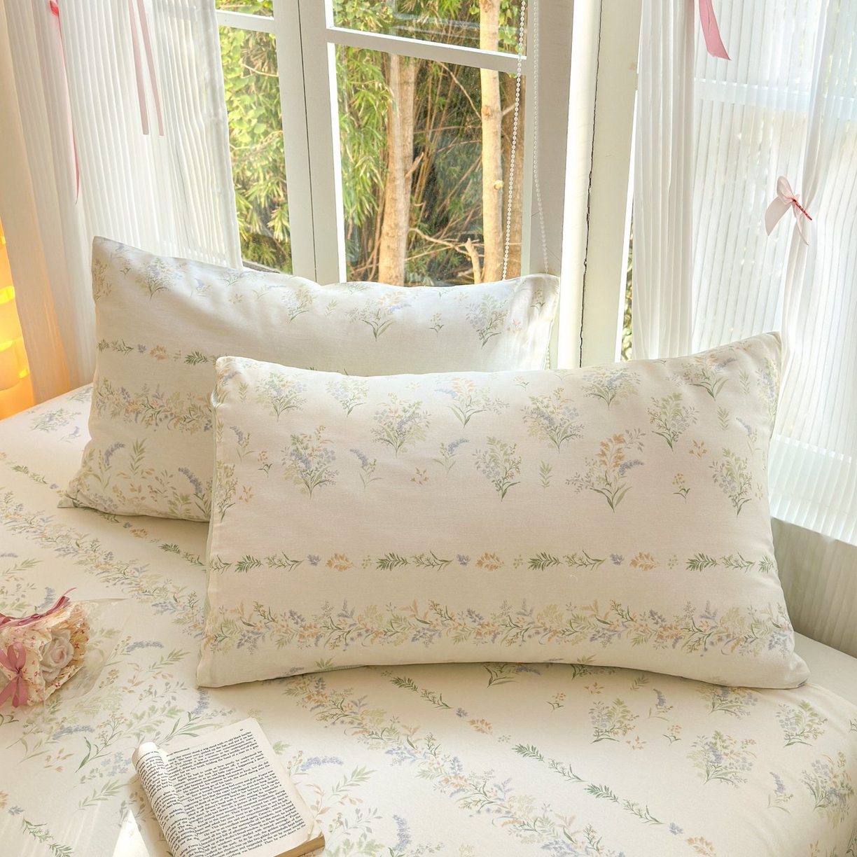 91家纺网 家纺一手货源 找家纺 （总）清雅福 2025新款全棉柔软印花单枕套系列