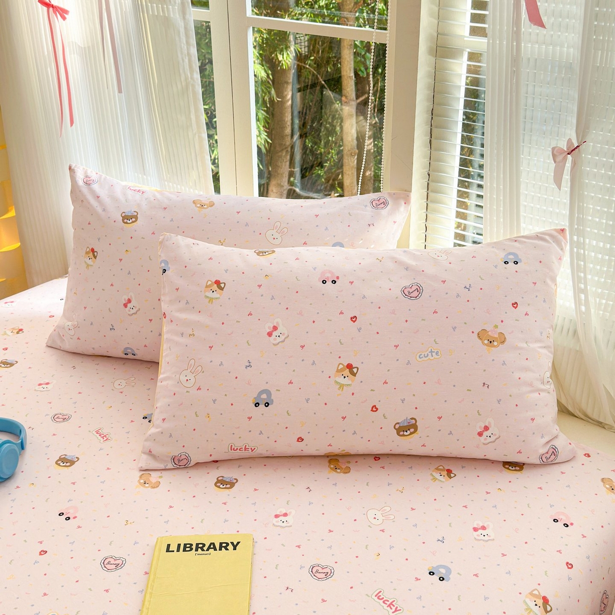 91家纺网 家纺一手货源 找家纺 （总）清雅福 2025新款全棉柔软印花单枕套系列