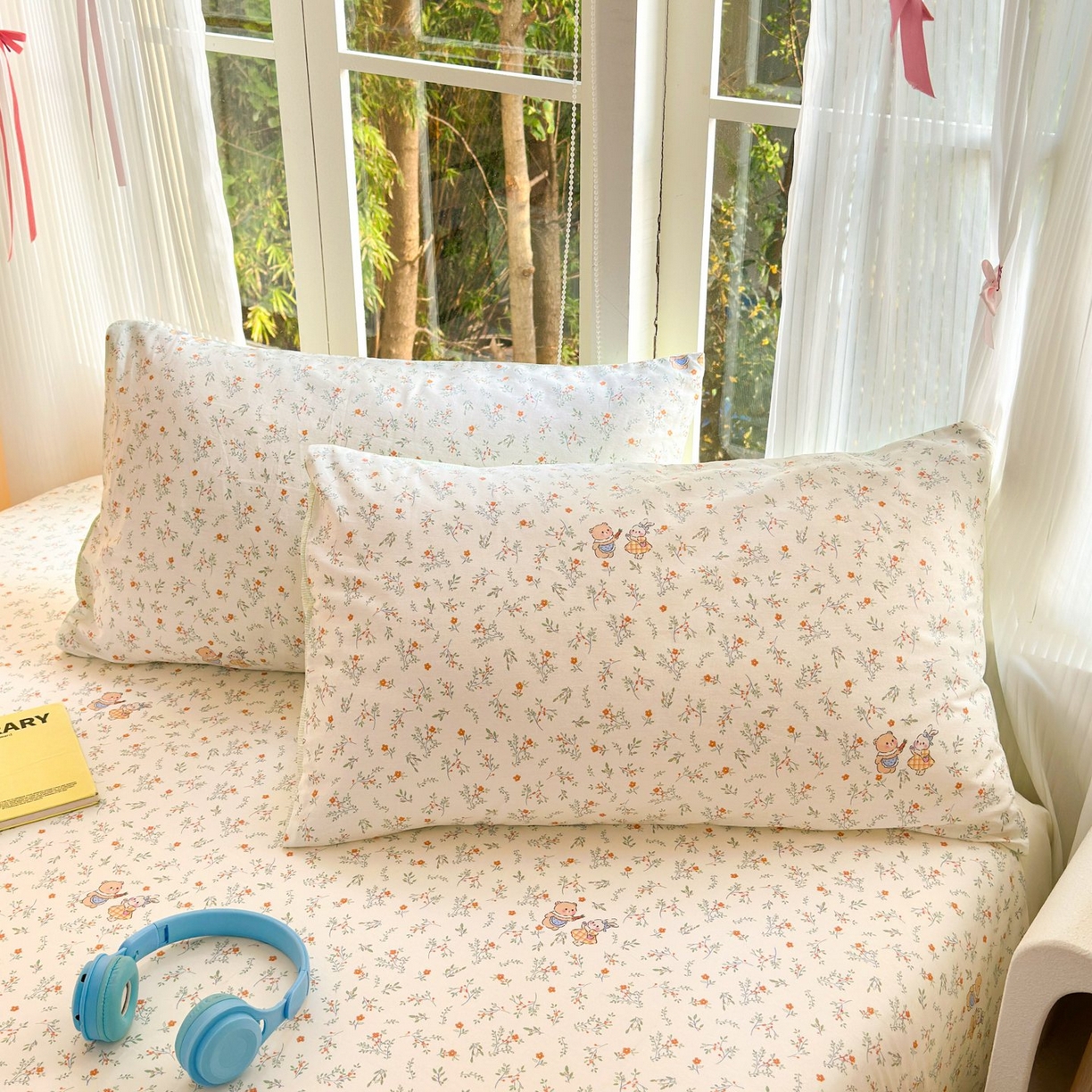 91家纺网 家纺一手货源 找家纺 （总）清雅福 2025新款全棉柔软印花单枕套系列