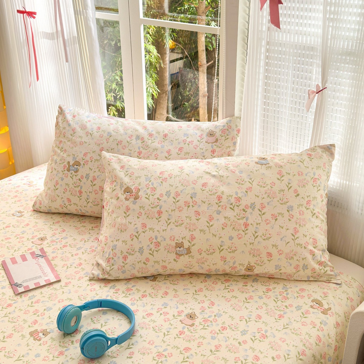 91家纺网 家纺一手货源 找家纺 （总）清雅福 2025新款全棉柔软印花单枕套系列