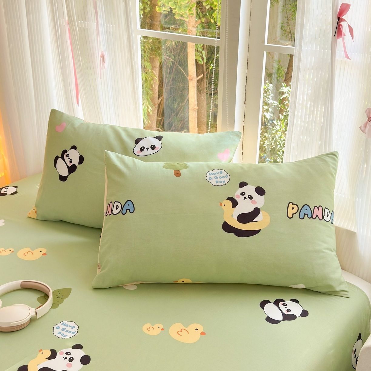 91家纺网 家纺一手货源 找家纺 （总）清雅福 2025新款全棉柔软印花单枕套系列