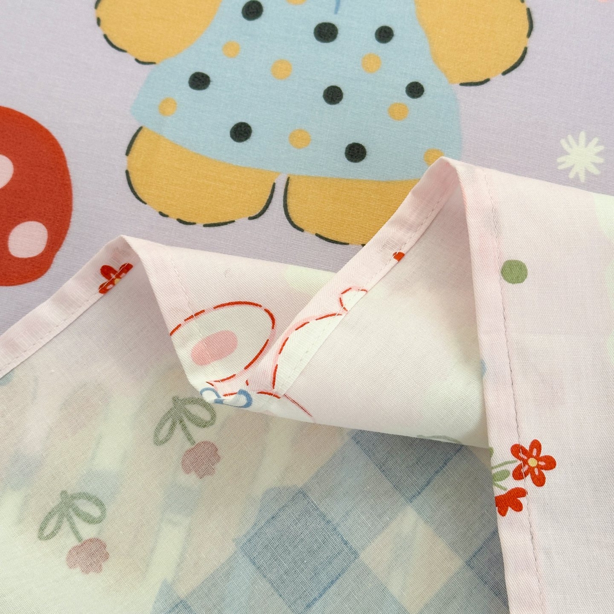 91家纺网 家纺一手货源 找家纺 清雅福 2025新款全棉柔软印花单枕套系列 彩虹小镇