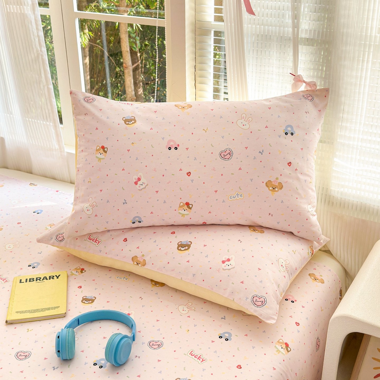 91家纺网 家纺一手货源 找家纺 清雅福 2025新款全棉柔软印花单枕套系列 秋日手册