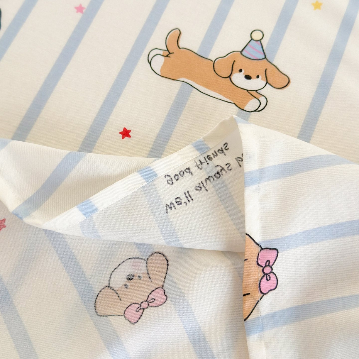 91家纺网 家纺一手货源 找家纺 清雅福 2025新款全棉柔软印花单枕套系列 糖纸童年