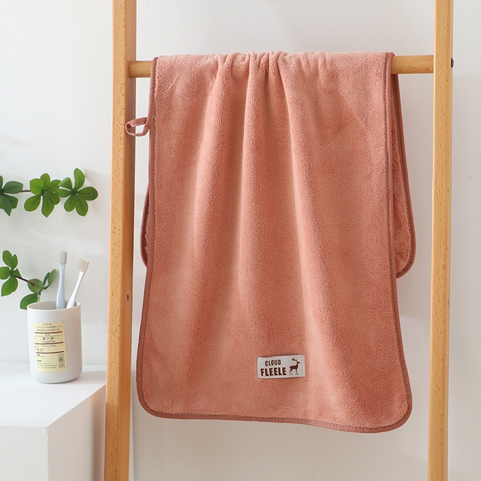 91家纺网 家纺一手货源 找家纺 娇兰毛巾 2025新款7A抗菌毛巾加大加厚纳米绒浴巾套巾 毛巾-摩卡红 40*80cm