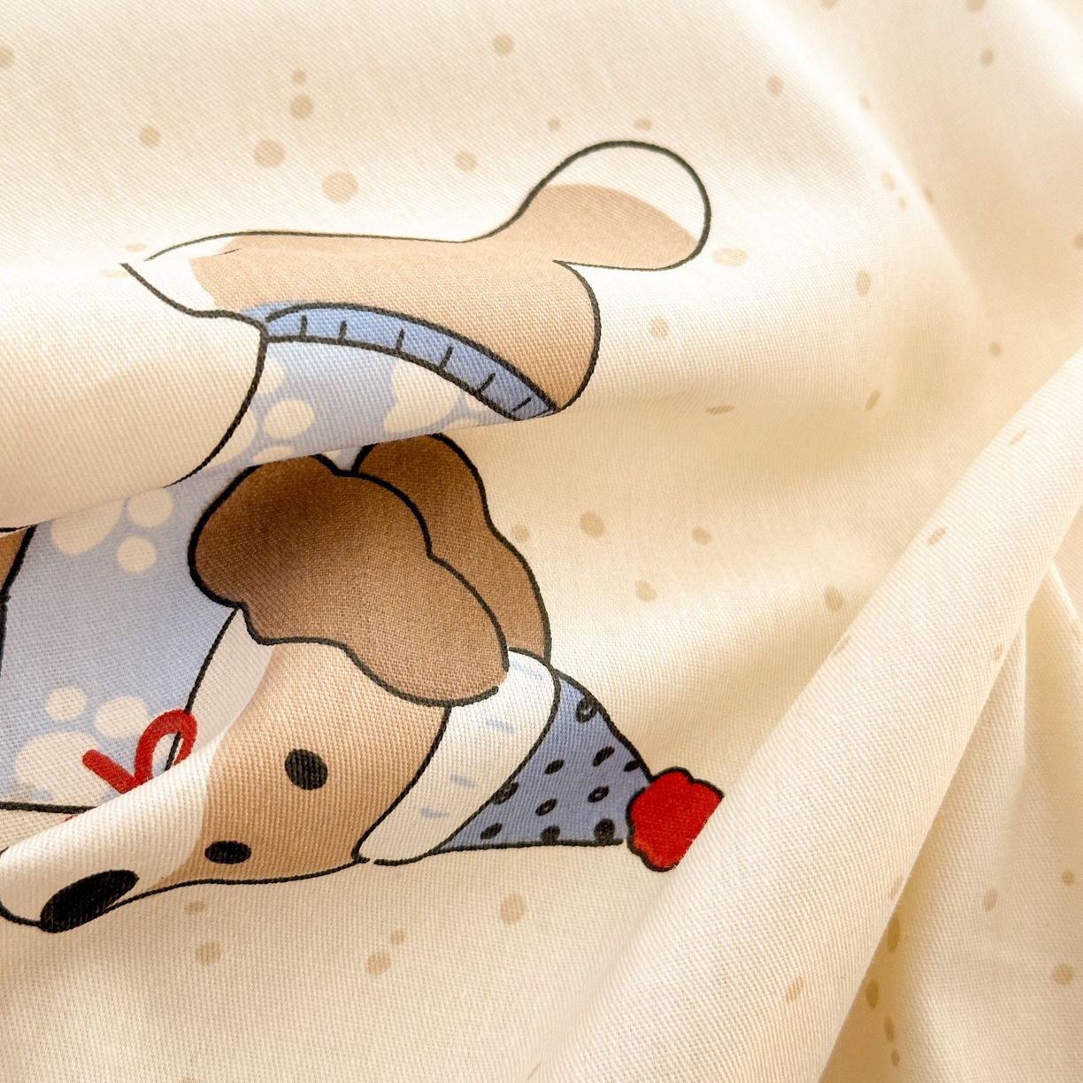 91家纺网 家纺一手货源 找家纺 清雅福 2025新款全棉柔软印花单枕套系列 汪星卧室