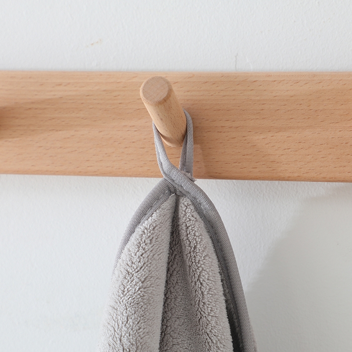 91家纺网 家纺一手货源 找家纺 娇兰毛巾 2025新款7A抗菌毛巾加大加厚纳米绒浴巾套巾 毛巾-暮云灰 40*80cm