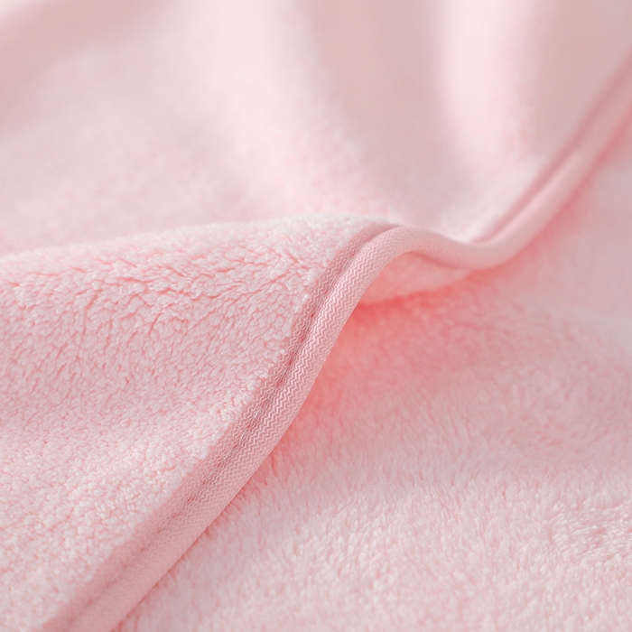 91家纺网 家纺一手货源 找家纺 娇兰毛巾 2025新款7A抗菌毛巾加大加厚纳米绒浴巾套巾 浴巾-恋粉 80*160cm