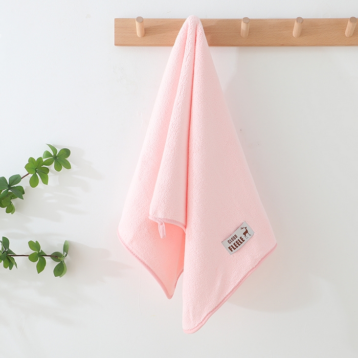 91家纺网 家纺一手货源 找家纺 娇兰毛巾 2025新款7A抗菌毛巾加大加厚纳米绒浴巾套巾 组合装-恋粉 毛巾40*80cm+浴巾80*160cm
