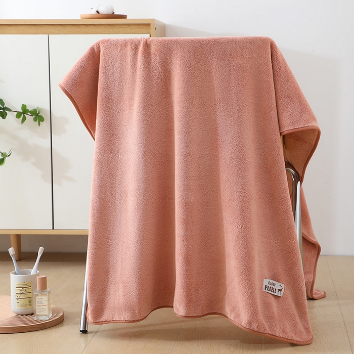 91家纺网 家纺一手货源 找家纺 娇兰毛巾 2025新款7A抗菌毛巾加大加厚纳米绒浴巾套巾 组合装-摩卡红 毛巾40*80cm+浴巾80*160cm