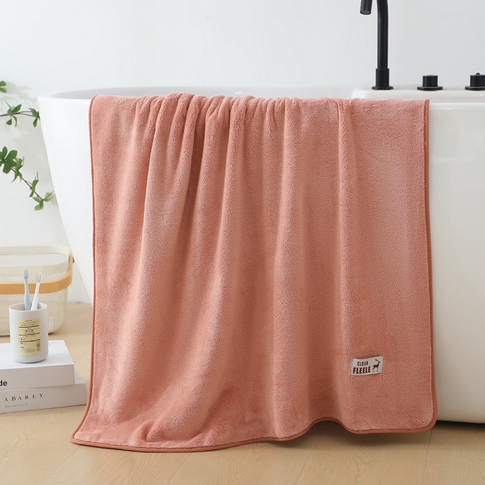 91家纺网 家纺一手货源 找家纺 娇兰毛巾 2025新款7A抗菌毛巾加大加厚纳米绒浴巾套巾 组合装-摩卡红 毛巾40*80cm+浴巾80*160cm