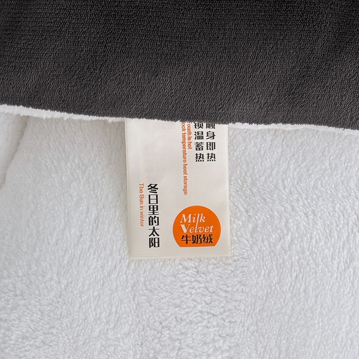 91家纺网 家纺一手货源 找家纺 天瑜家纺 2026新款180克牛奶绒羊羔绒冬被外贸被子电商跨境冬被被子被芯 深灰白