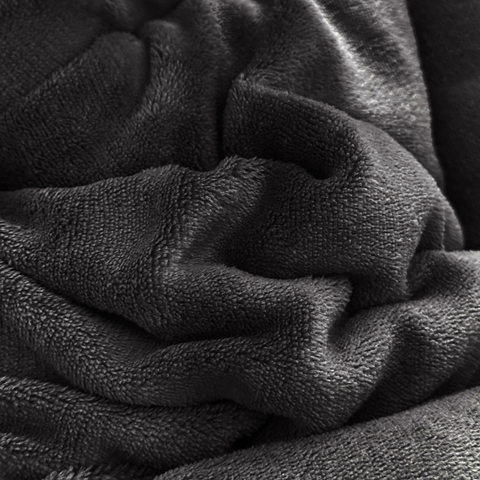 91家纺网 家纺一手货源 找家纺 天瑜家纺 2026新款180克牛奶绒羊羔绒冬被外贸被子电商跨境冬被被子被芯 深灰白