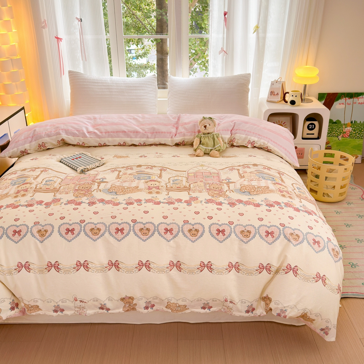 91家纺网 家纺一手货源 找家纺 （总）清雅福 2025新款全棉柔软印花系列单被套