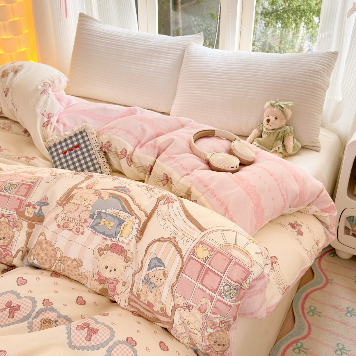 91家纺网 家纺一手货源 找家纺 （总）清雅福 2025新款全棉柔软印花系列单被套