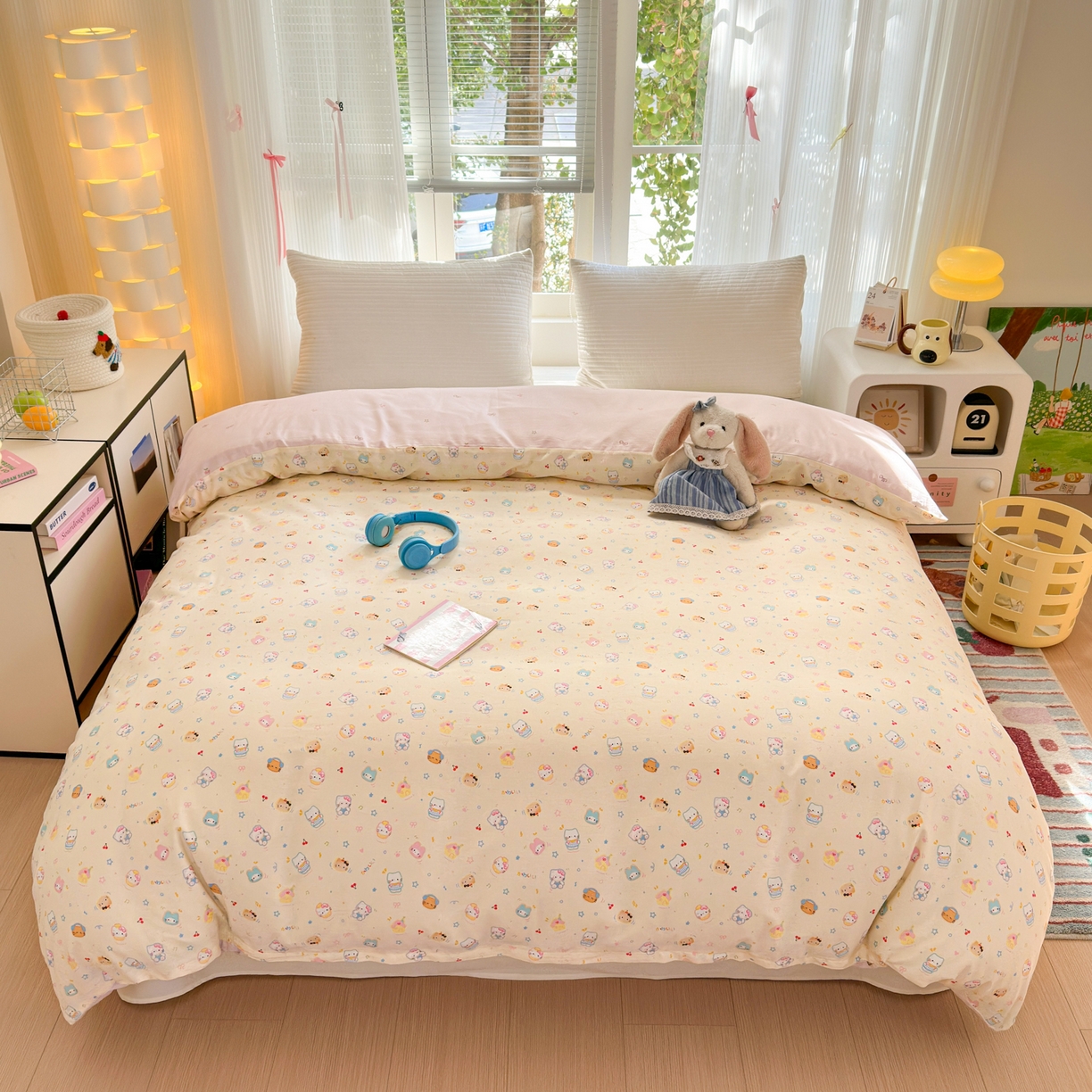 91家纺网 家纺一手货源 找家纺 （总）清雅福 2025新款全棉柔软印花系列单被套