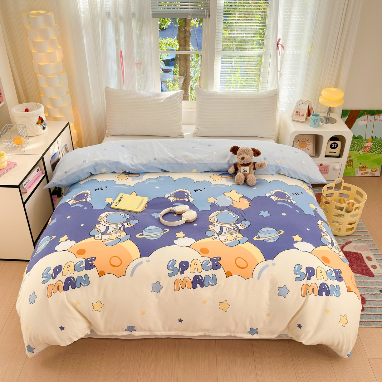 91家纺网 家纺一手货源 找家纺 （总）清雅福 2025新款全棉柔软印花系列单被套