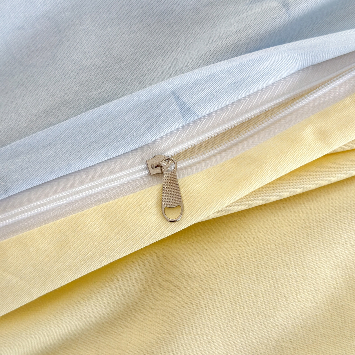 91家纺网 家纺一手货源 找家纺 清雅福 2025新款全棉柔软印花系列单被套 奶油阿布-蓝