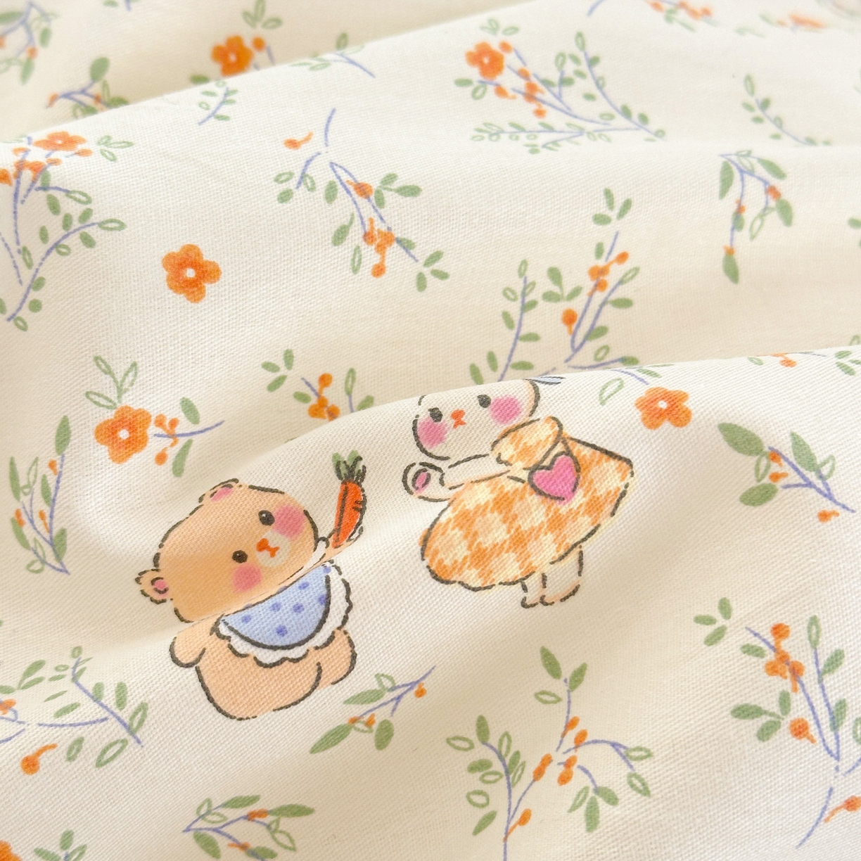 91家纺网 家纺一手货源 找家纺 清雅福 2025新款全棉柔软印花系列单被套 糖果影院