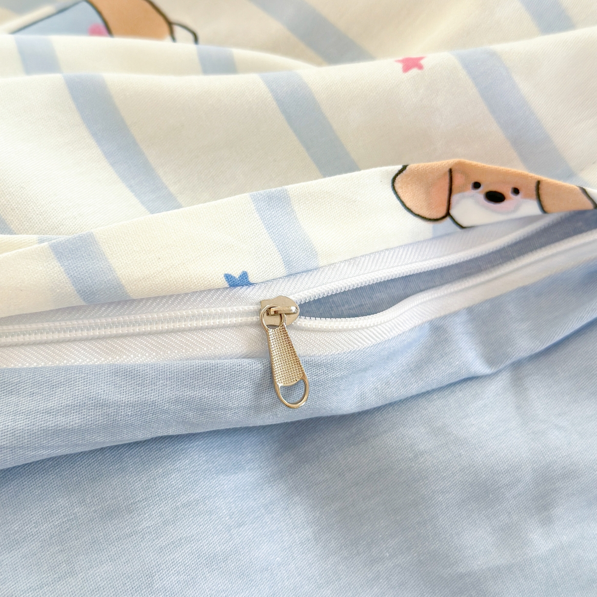 91家纺网 家纺一手货源 找家纺 清雅福 2025新款全棉柔软印花系列单被套 糖纸童年