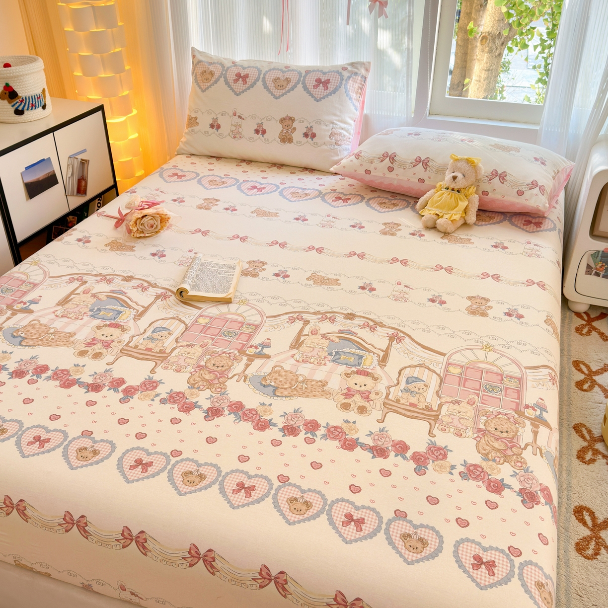 91家纺网 家纺一手货源 找家纺 （总）清雅福 2025新款全棉柔软印花系列单床笠