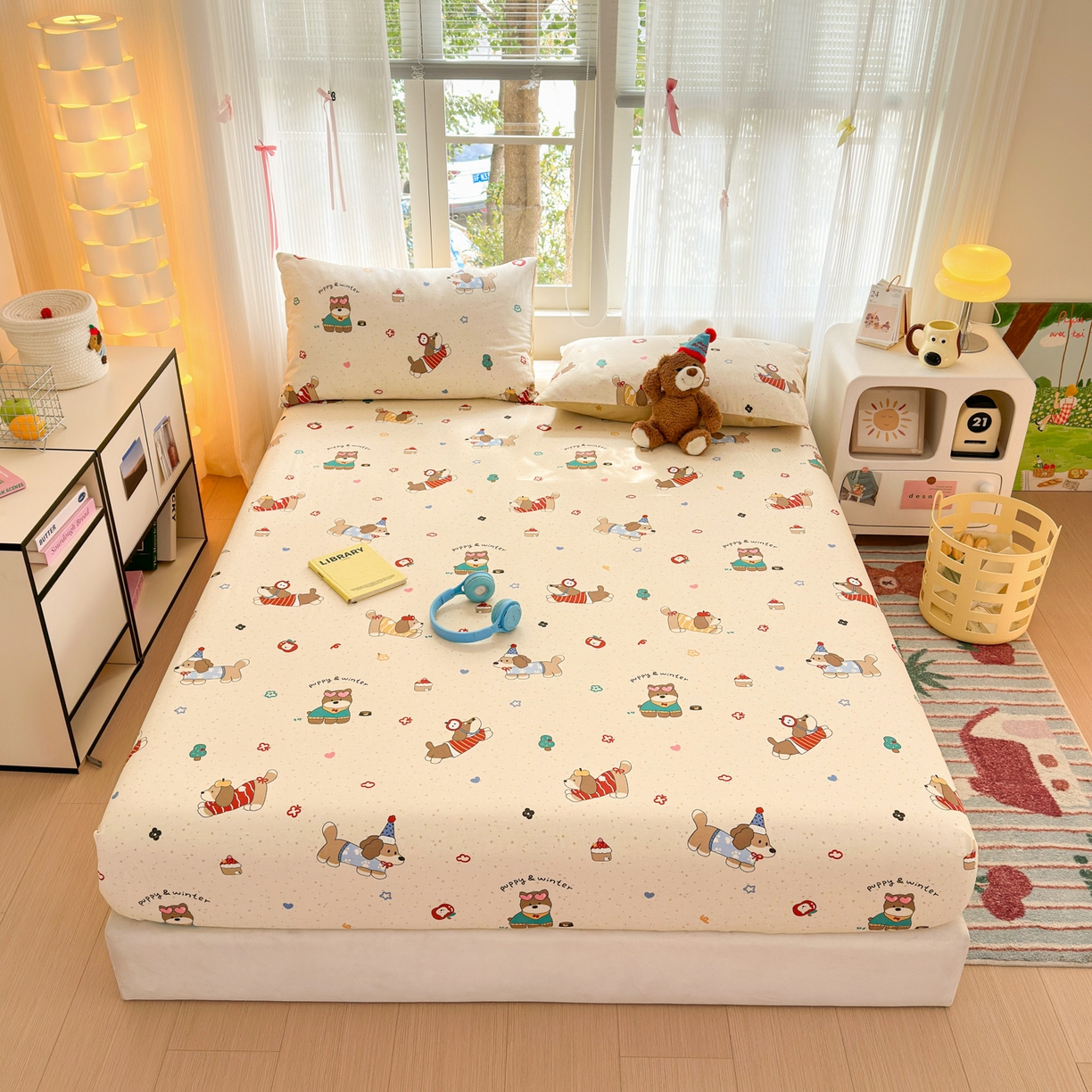 91家纺网 家纺一手货源 找家纺 （总）清雅福 2025新款全棉柔软印花系列单床笠